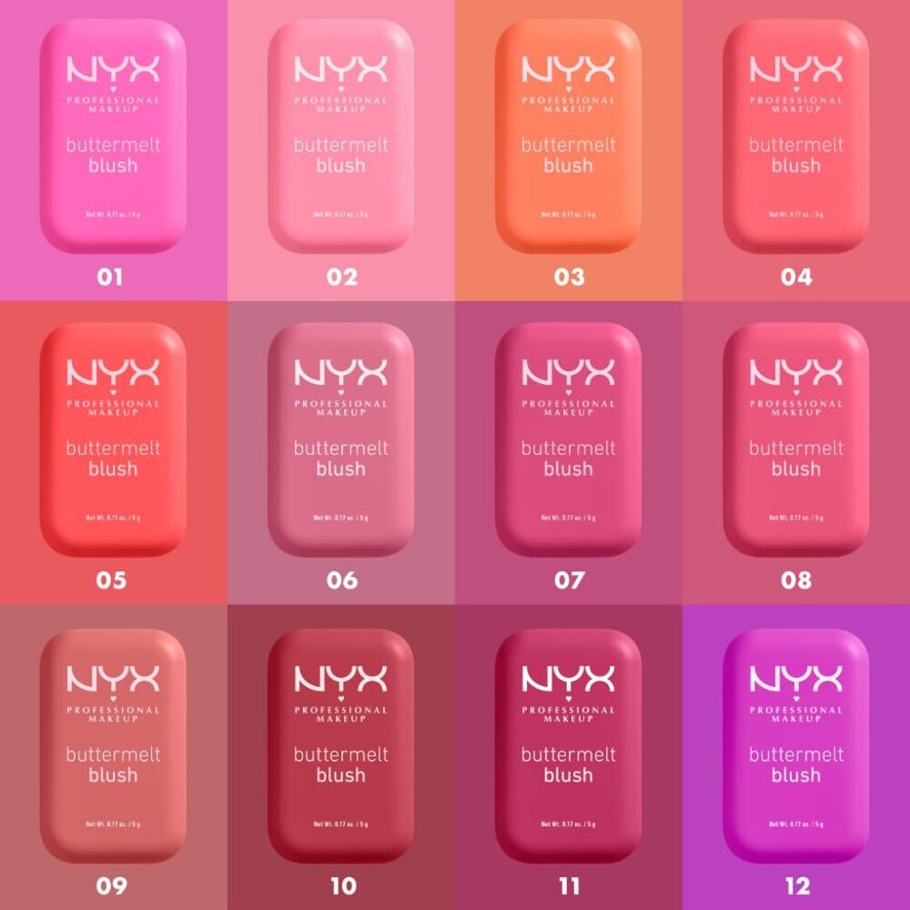 NYX Buttermelt Blush - High Pigment Powder Blush